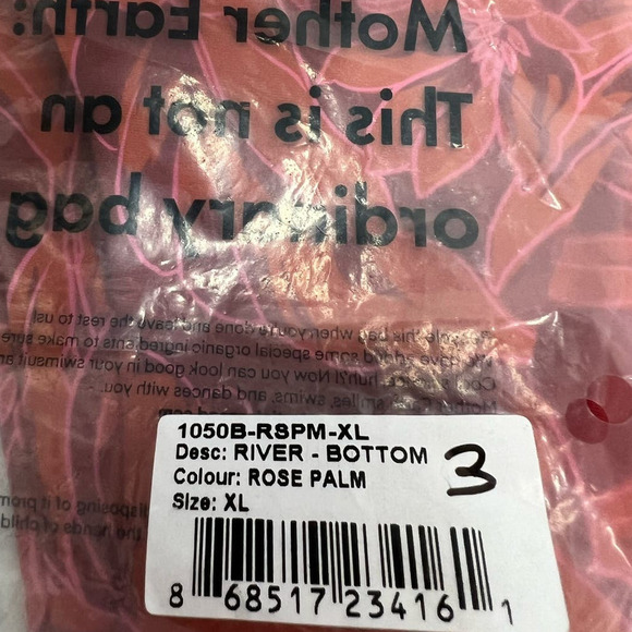 NWT Stone Fox Swim River Bikini Bottom, Adjustable, Side Tie, Red/Pink Floral XL - Picture 15 of 15